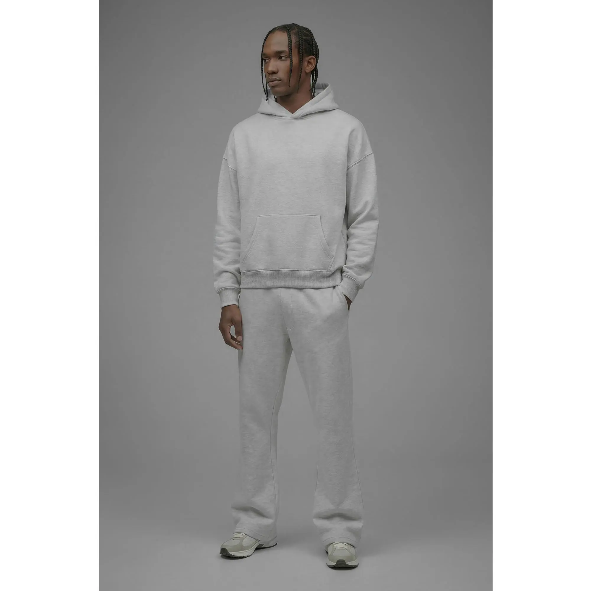 410 Slim Flare Sweatpants - Heather Grey