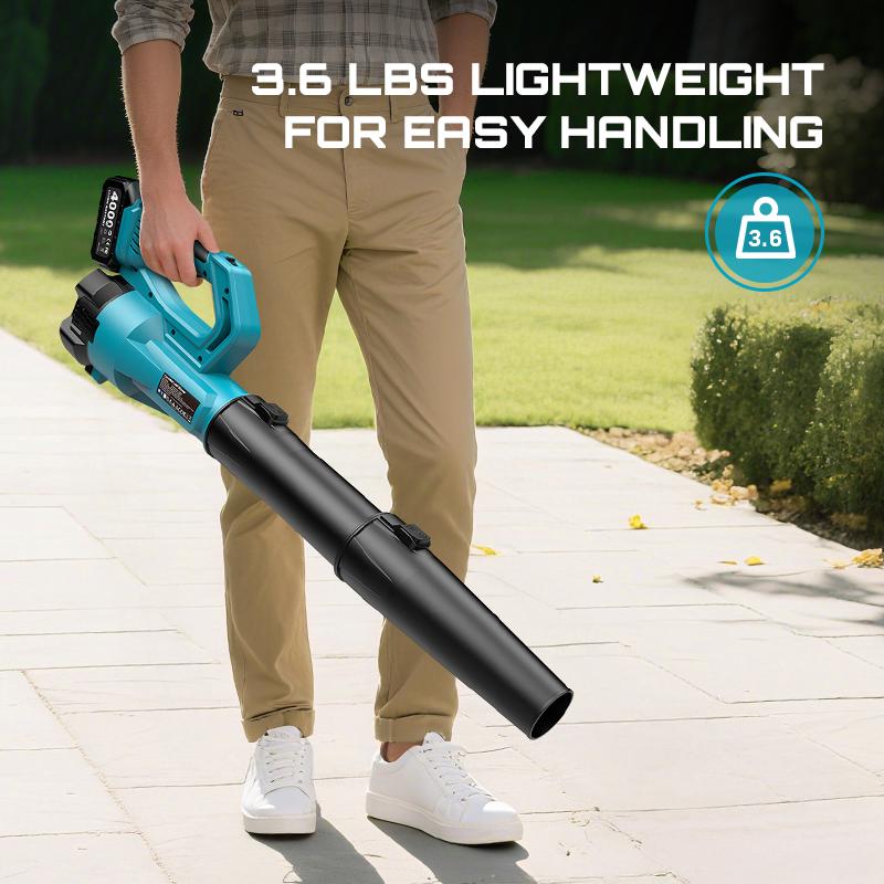 Seesii  Leaf Blower Cordless Electric Leaf Blower/Snow Blower  780CFM/440MPH Brushless Motor 2x4000mAh Batteries Handheld Snow Blower Variable Speed Control Turbo Button Electric Blower for Lawn Care Debris Dust Removal Outdoorfun