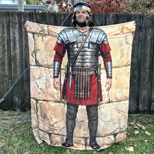 SPQR Roman Legionary Soldier - Ancient Roman Empire Plush Throw Blanket