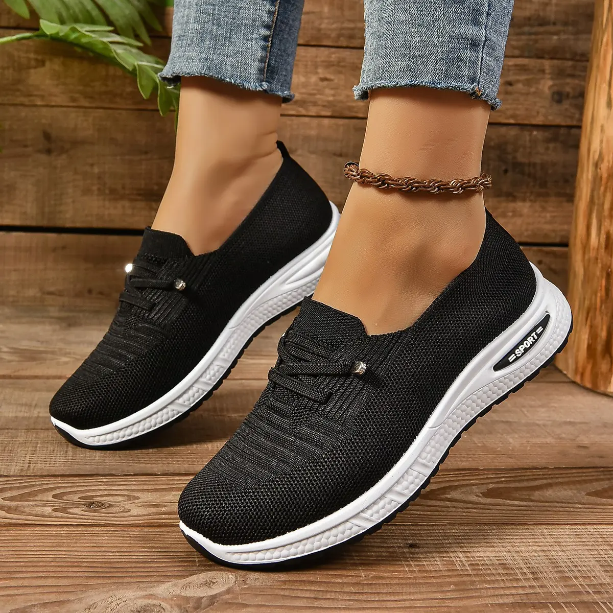 OFIREND | Women's All-Day Standing Work Shoes | Breathable Slip-Ons, Non-Slip Soft Sole Casual Sneakers, Versatile for Commute & Shopping | Nurse Shoes