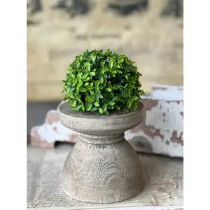 5.5" Lyric petite Boxwood Half Sphere | Faux Topiary Ball | Year Round Home Decor | Farmhouse Table Centerpiece | Artificial Boxwood