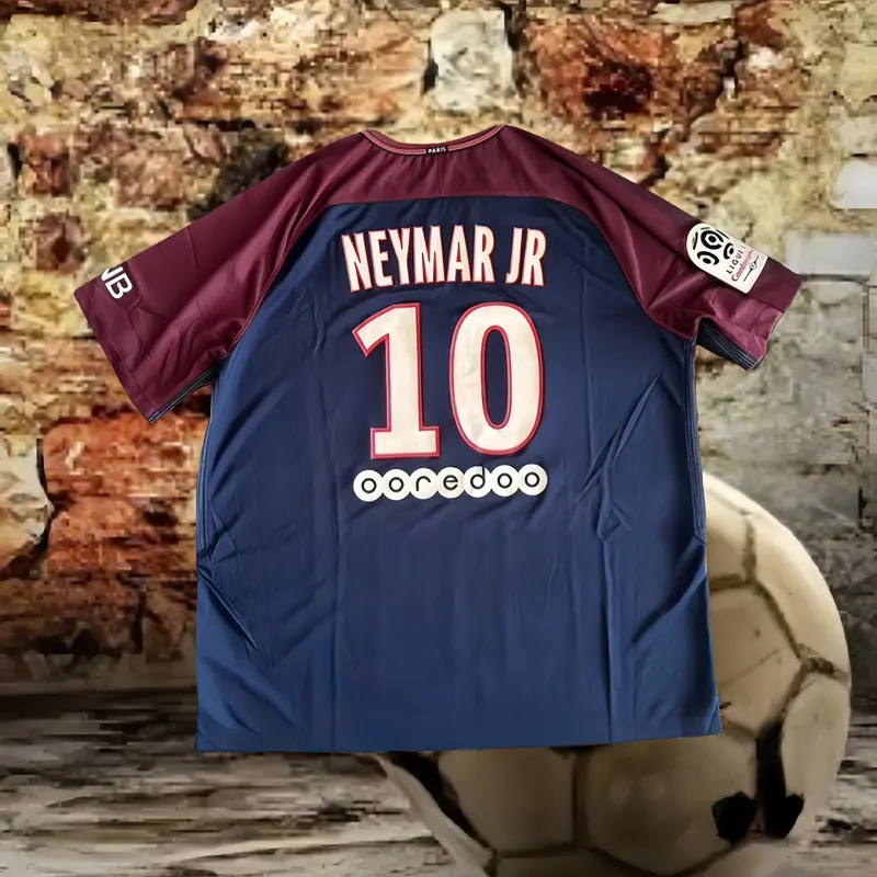 17-18 football uniform Neymar classic home jerseynumber