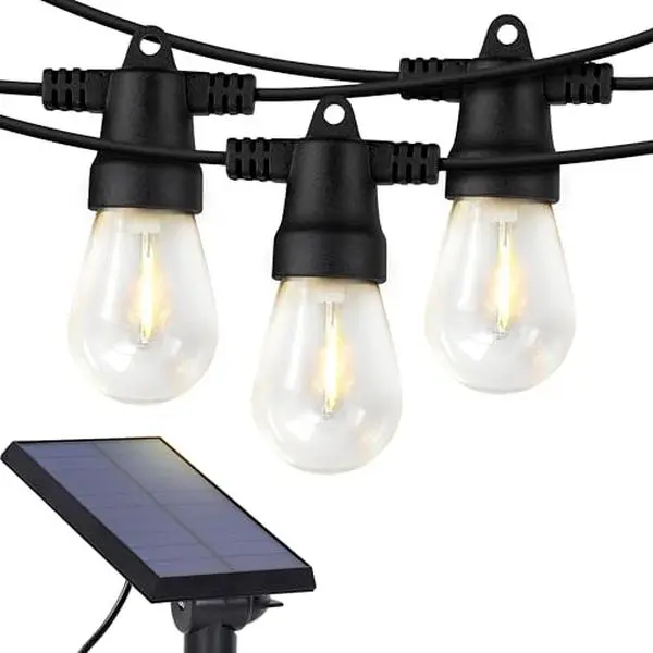 Brightech Ambience Pro Solar String Lights - Weathertite Technology Decorative Party & Mood Lighting for Outdoor Use, Led Atmosphere Lights