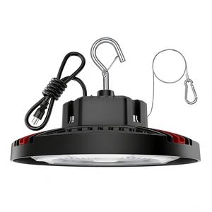 UFO LED High Bay Light, 24000LM Super Bright, 700W MH/HPS Equivalent, 5000K Daylight, US Plug with 6ft Cord, IP65 Waterproof Commercial Lighting for Warehouse, Factory, Garage, Father's Day Gift