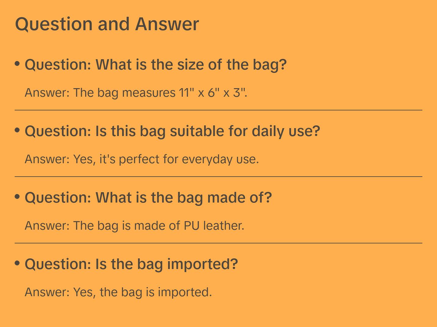 David Jones PU Leather Shoulder Bag