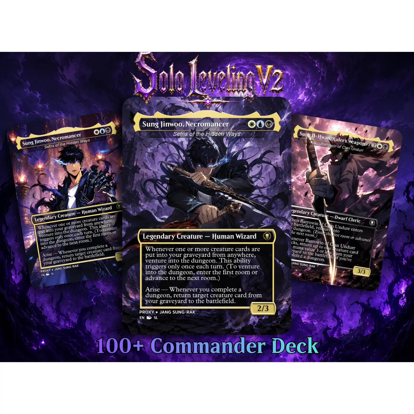 Solo Leveling Commander Deck V2 – 117+ Cards