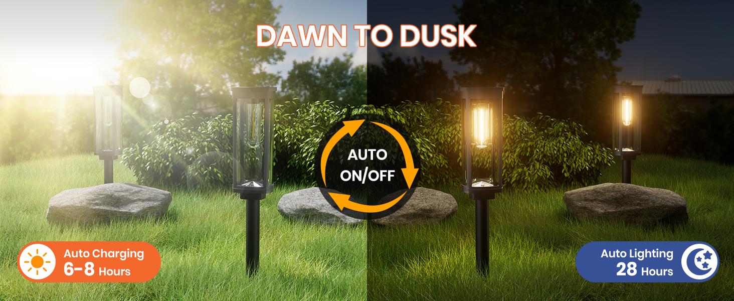 Elegant Solar Pathway Lights Modern Luxury | Auto On/Off & Waterproof | For Garden, Yard & Driveway,solar outdoor lights,Solar Floor Lamps Outdoor Lights,Decorative,Rechargeable,solar lights,solar lights outdoor,solar street light