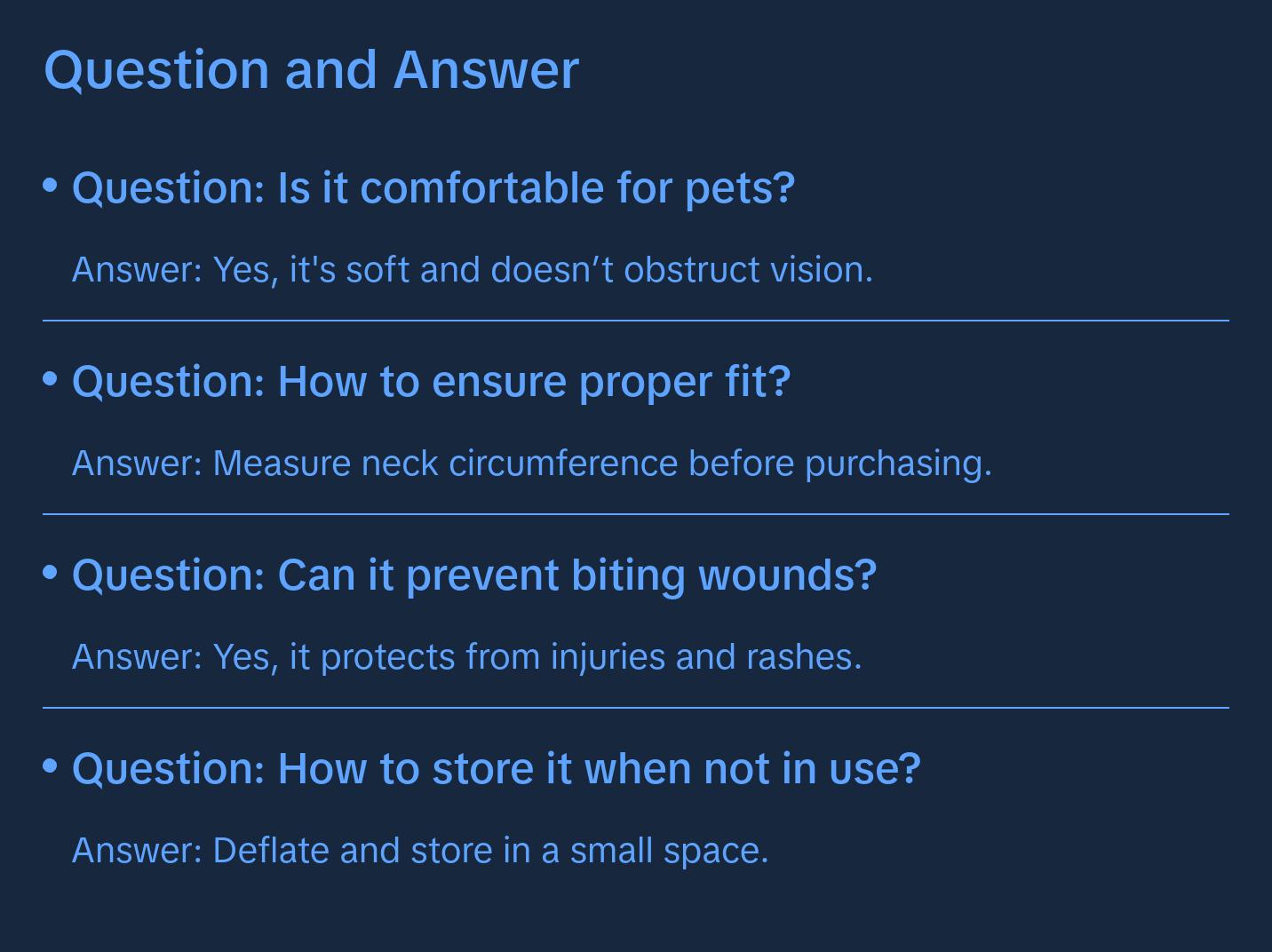 Protective Inflatable Collar for Dogs and Cats - Soft Pet Recovery Collar (Large, Blue) Protective Inflatable Collar for Dogs and Cats - Soft Pet Recovery Collar (Large, Blue)