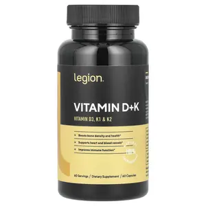Legion Athletics Vitamin D+K, 60 Capsules