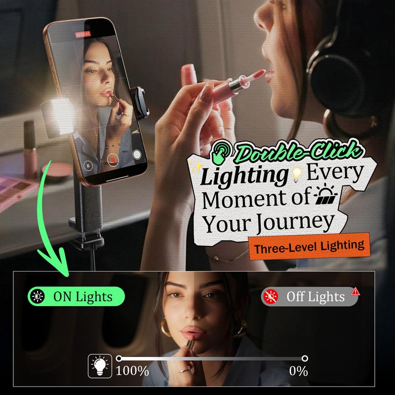 LISEN Airplane Phone Holder (LED) Travel Funny Gifts for Mens Stocking Stuffers White Elephant Gifts Who Have Everything Cool Gadgets Travel Essentials Accessories Selfie Photography Happy New Year LISEN Airplane Phone Holder (LED) Travel Funny Gifts for Mens Stocking Stuffers White Elephant Gifts Who Have Everything Cool Gadgets Travel Essentials Accessories Selfie Photography Happy New Year