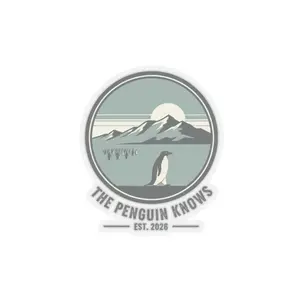 The Penguin Knows Nihilistic Penguin Meme Sticker – Funny Existential Decal