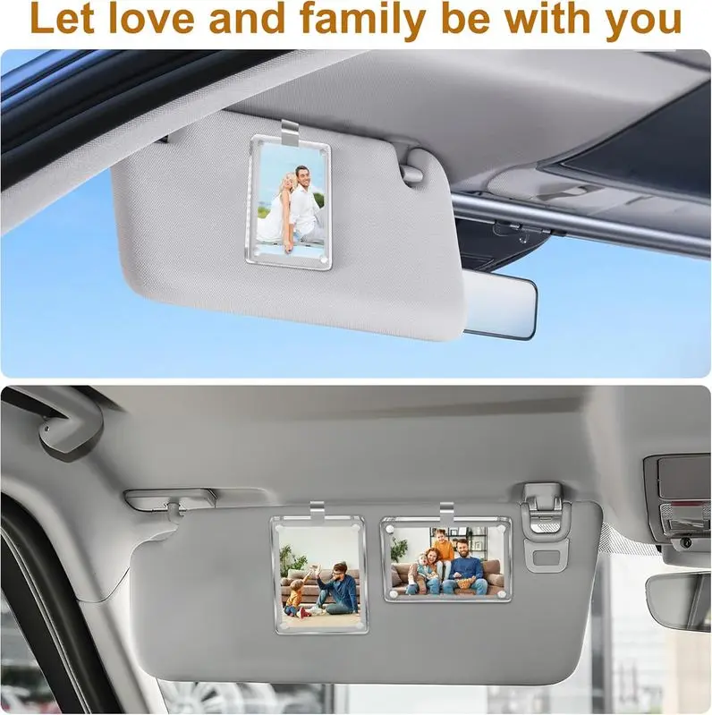 JOYTUTUS 2-Pack Magnetic Mount Sun Visor Photo Clips - Durable Acrylic Display Frames, Car Organization Accessories, No Drilling Auto Interior Decor, Gifts for Him Cool Car Stuff JOYTUTUS 2-Pack Magnetic Mount Sun Visor Photo Clips - Durable Acrylic Display Frames, Car Organization Accessories, No Drilling Auto Interior Decor, Gifts for Him Cool Car Stuff