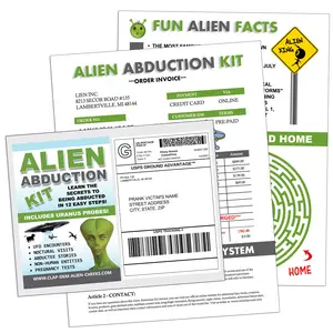 Alien Abduction Prank Mail sent directly to your Recipients 100% Anonymously!