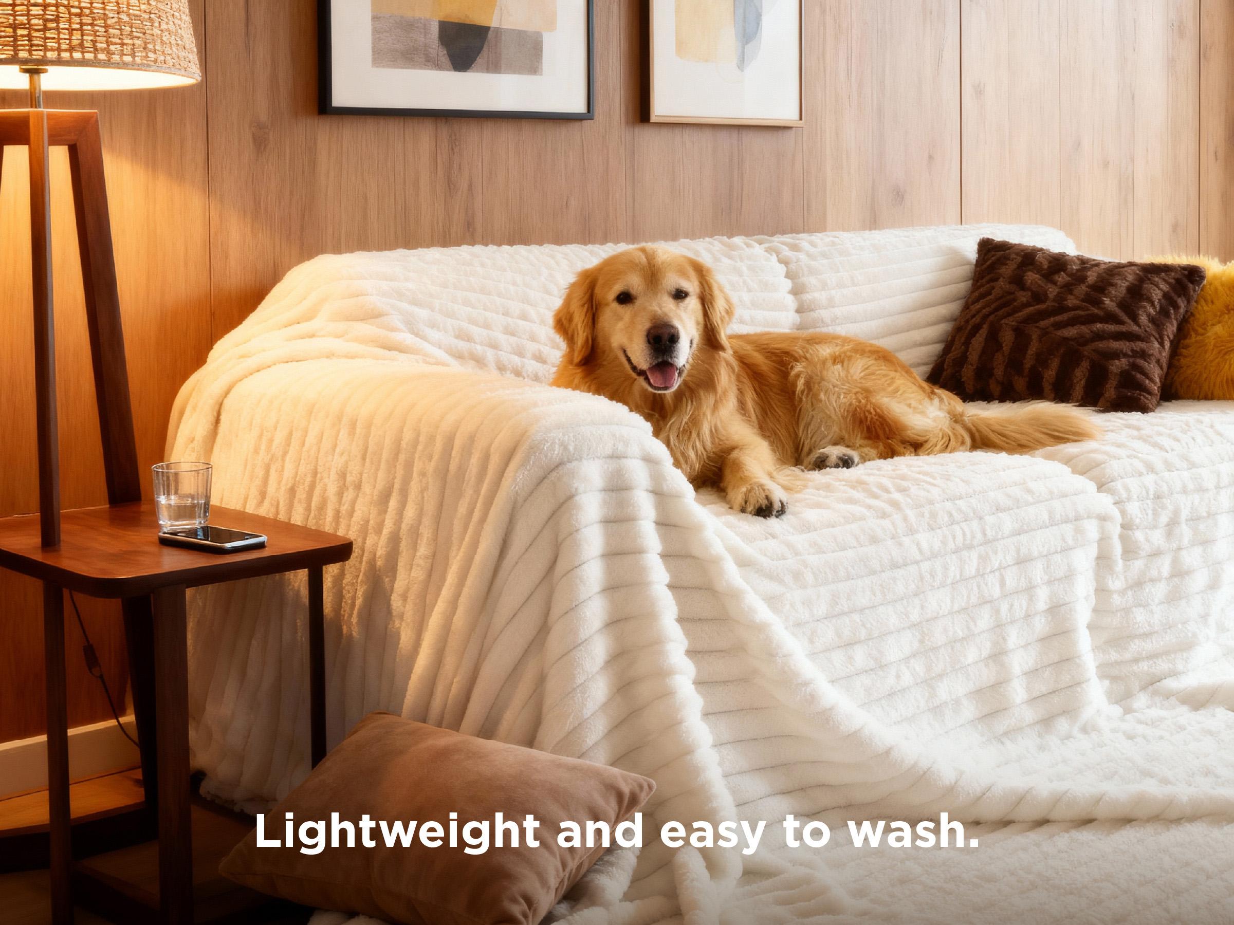 【Spring Glow Up】Bedsure Luxury  Corduroy Fleece Sleep  Blanket- Ultra Soft, Warm, Cozy Extra Soft  Baby Blanket for Sofa, Bed, Nursery Ideal Seasonal Gift Solid Yellow Color, Lightweight Comforter