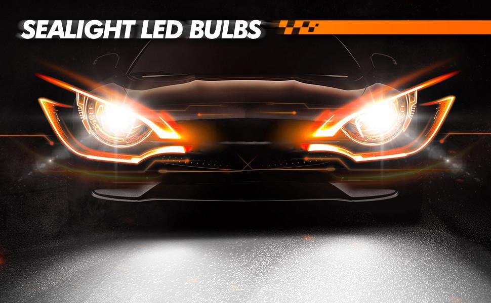 1997 Ford Ranger 9007/HB5 15W 6000K White LED Headlight Bulb 2PCS SEALIGHT S1