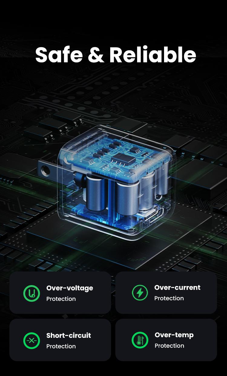 UGREEN PD20W USB C Charger Block , Fast Charging Block, Type C Wall Charger, Compatible with Apple iPhone 17/16/15/14/13, Galaxy S25, Google Pixel 9, iPad omg, TikTokShopHolidayHaul