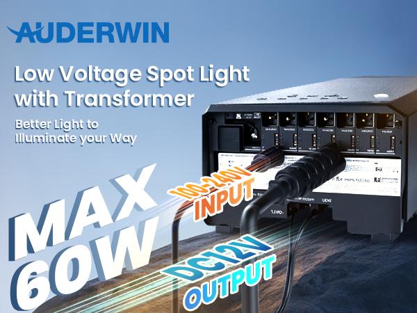 8pack All-in-One Outdoor Low Voltage Landscape Lighting Kit, LED Landscape Spot Lights with 60W Transformer and 65FT Wire, Waterproof Outside Spotlights for Yard, Garden, Tree, Pathway, House, 3000K, 8 Pack