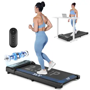 Walking Pad Treadmill with Wheels, 2.5HP and 265 lbs Weight Capacity Remote Control, LED Display, Portable Under Desk Treadmill for Home/Office Small Spaces