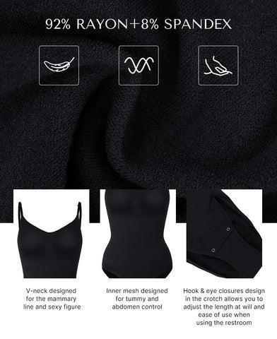Shapellx Seamless Comfy Body Tummy Control Crotch Hook-and-Eye Closure Design Bodysuit  For Woman Shapewear Womenswear Buy One Get One Free breast Covers