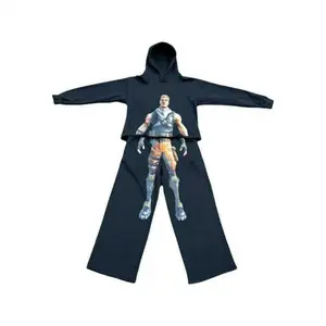 1pcs/3pcs/5pcs Stylish Streetwear Hoodie Set for Men and Women with Print Design