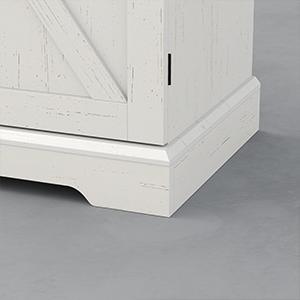 FUSOU 72'' Kitchen Storage Pantry Cabinet, Tall Storage Cabinet with 8 Door Shelves, 2 Cabinets and 1 Drawer, Freestanding Cupboard for Kitchen, Dining Room, Bathroom, Laundry, White