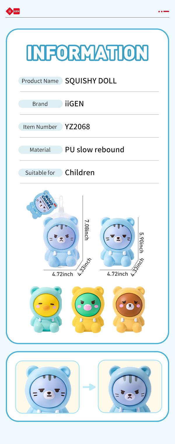 Gone Your Stress! iiGEN Emotional SQUISHY DOLLS - Rotating & Changeable Faces for Anxiety Relief & Comfort! Perfect for Home, Car, Office Desk .Choose Your Favorite Character from 4 Styles! Gone Your Stress! iiGEN Emotional SQUISHY DOLLS - Rotating & Changeable Faces for Anxiety Relief & Comfort! Perfect for Home, Car, Office Desk .Choose Your Favorite Character from 4 Styles!