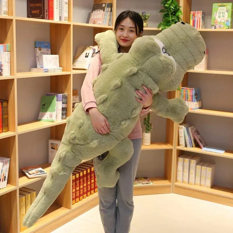 Lifelike Alligator Stuffed Toy, 60-120cm Super Soft Fluffy Cartoon Animal Plush, Soft Cuddly Gift for Girls' Toy, Cartoon Animal Stuffed Toys