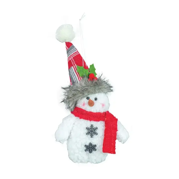 Plush Snowman Ornament