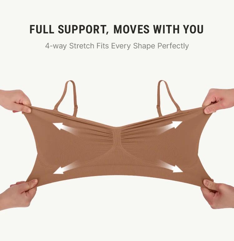 FeelinGirl Women's Wireless Bra Comfort Bralettes No Underwire Unlined Cami Bra Seamless Tshirt Bras Sports Bra Bralette Basic Comfortable Fit Womenswear Everyday Up to 44DD Springtok FeelinGirl Women's Wireless Bra Comfort Bralettes No Underwire Unlined Cami Bra Seamless Tshirt Bras Sports Bra Bralette Basic Comfortable Fit Womenswear Everyday Up to 44DD Springtok