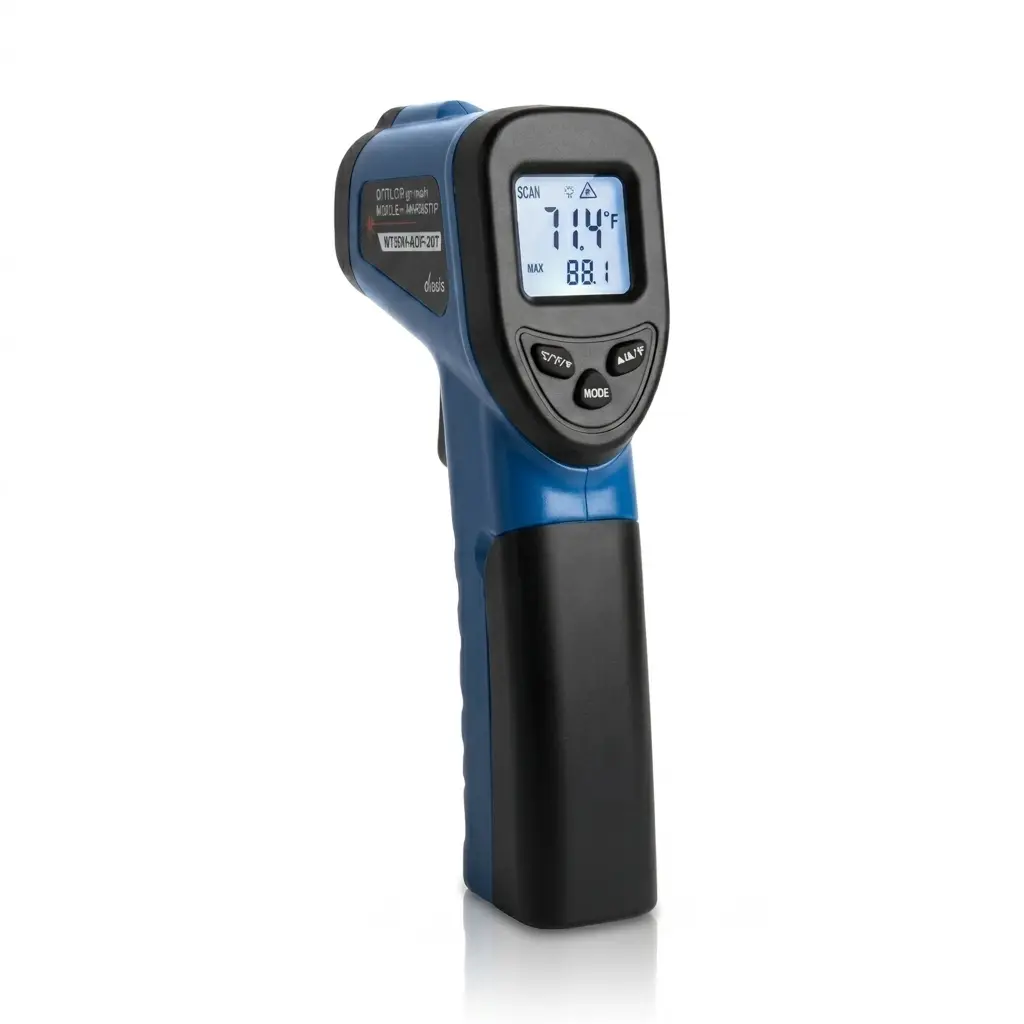 EDTM MT1581 Non-Contact Infrared Thermometer, Made in USA