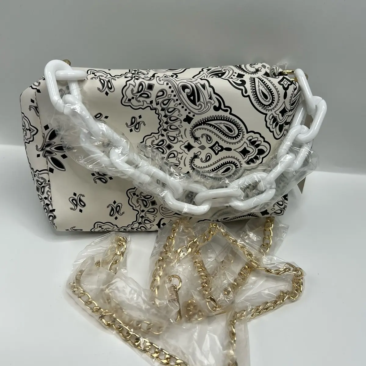Medium Bandanna Crossbody or Clutch Handbag
