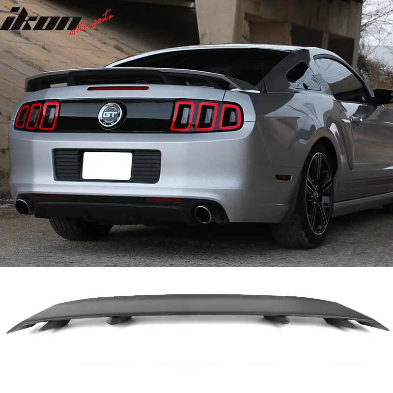 Rear Spoiler Wing for Ford Mustang 2010-2014 LS Style Matte Black ABS Automotive Car Accessories