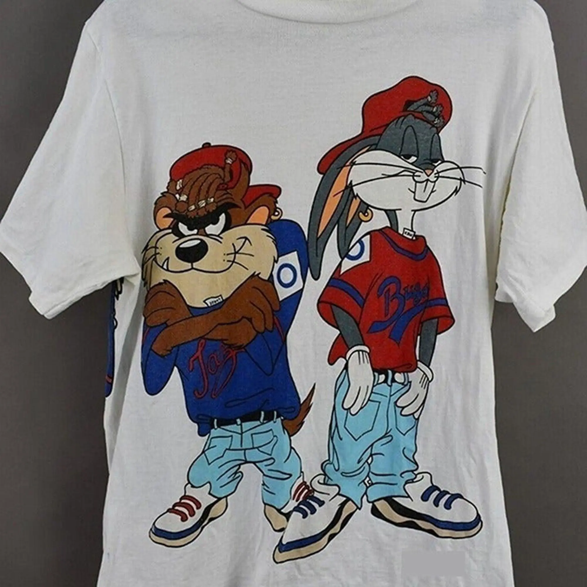[Sale off to 50%] Retro Looney Tunes Taz Bugs Bunny Hip Hop T-Shirt Soft Cotton Casual Top for Men & Women, Summer Streetwear Vibe