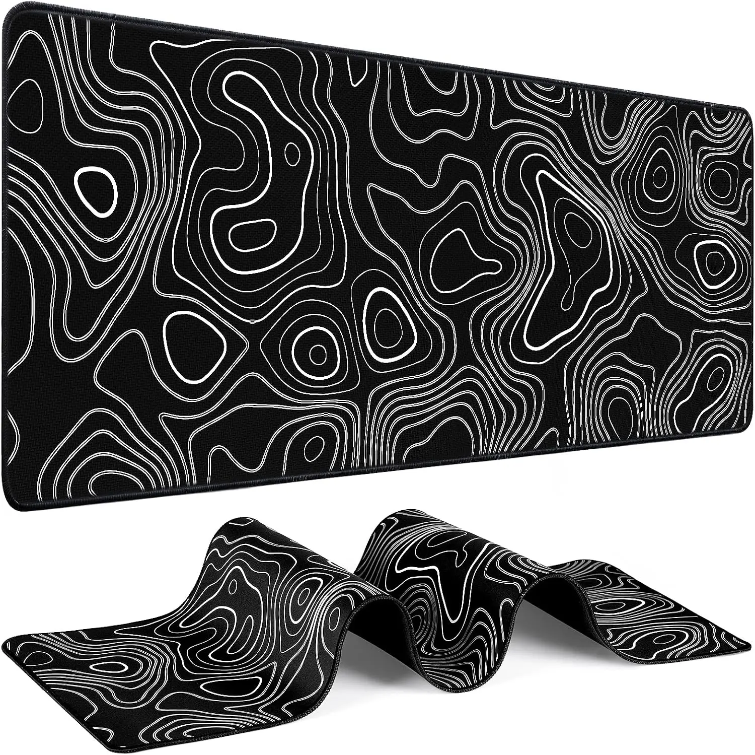 Mouse Pad Gaming - Desk Mat for Keyboard and Mouse - Large Mouse Pads for Desk, Gaming Mousepad with Non-Slip Base, Desks Pad (31.5" X 11.8") for Game, Office and Home