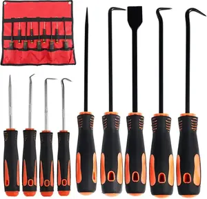 9Pcs Precision Hook and Pick Set with Scraper. Car Auto Oil Seal/O-Ring Seal Gasket Mini Precision Hooks Puller Remover,Excellent Home and Car Repair Remover Tools DAYSLIVES