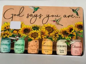 Sunflower Bible Verse Card Skin – Faith-Inspired Debit & Credit Card Wrap