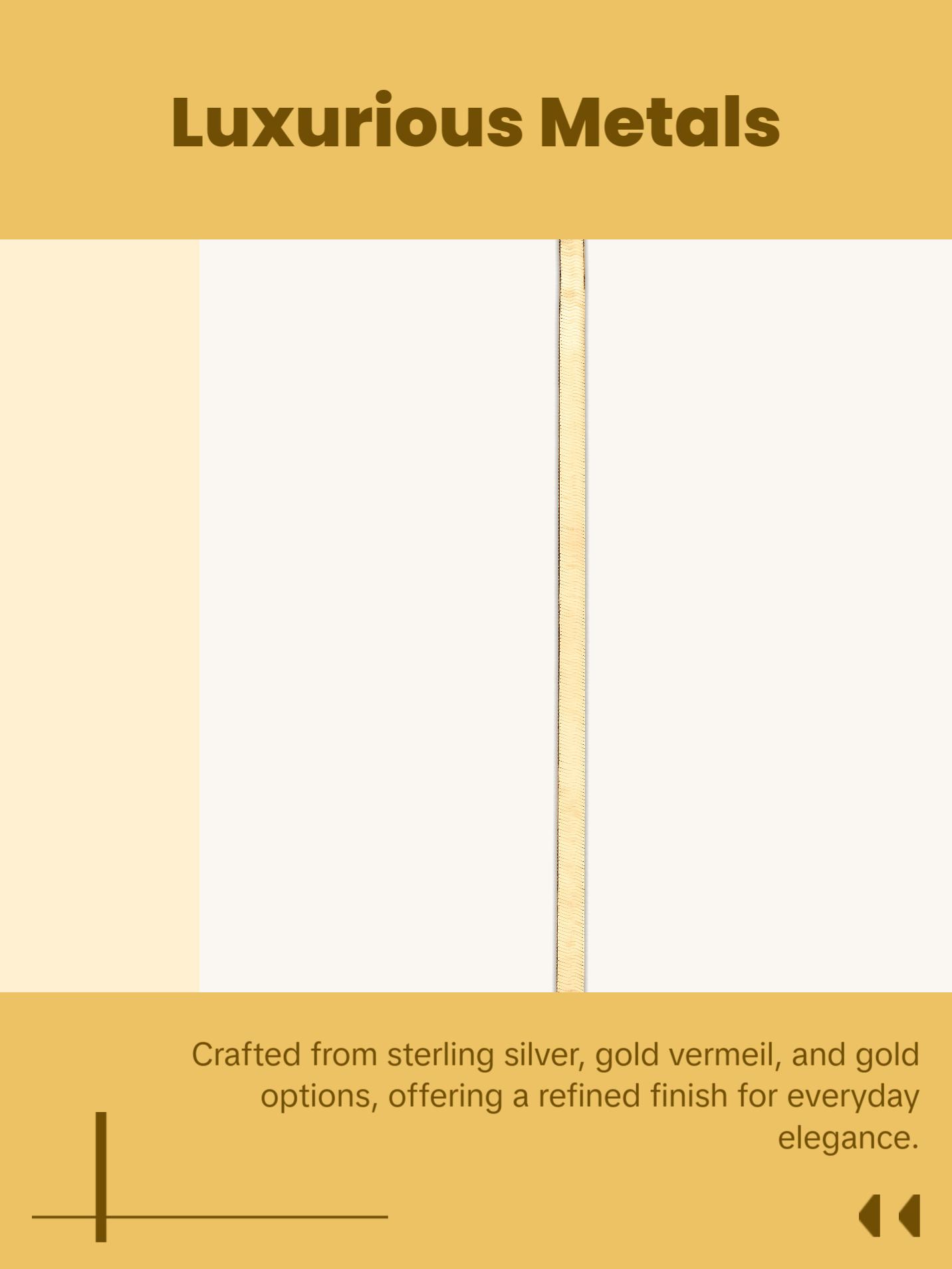 Herringbone Snake Chain Bracelet