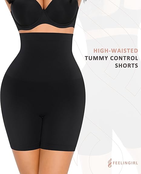 FeelinGirl Tummy Control Shapewear Shorts Shaper for Women High-Waisted Thigh Fashion Comfort Womenswear Springtok Fit Clothes