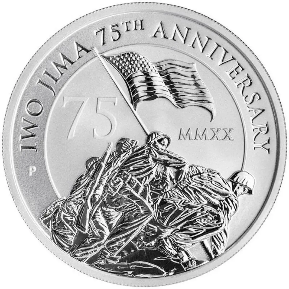 2020 Iwo Jima 75th Anniversary 1oz High Relief Proof Silver Coin- In Capsule