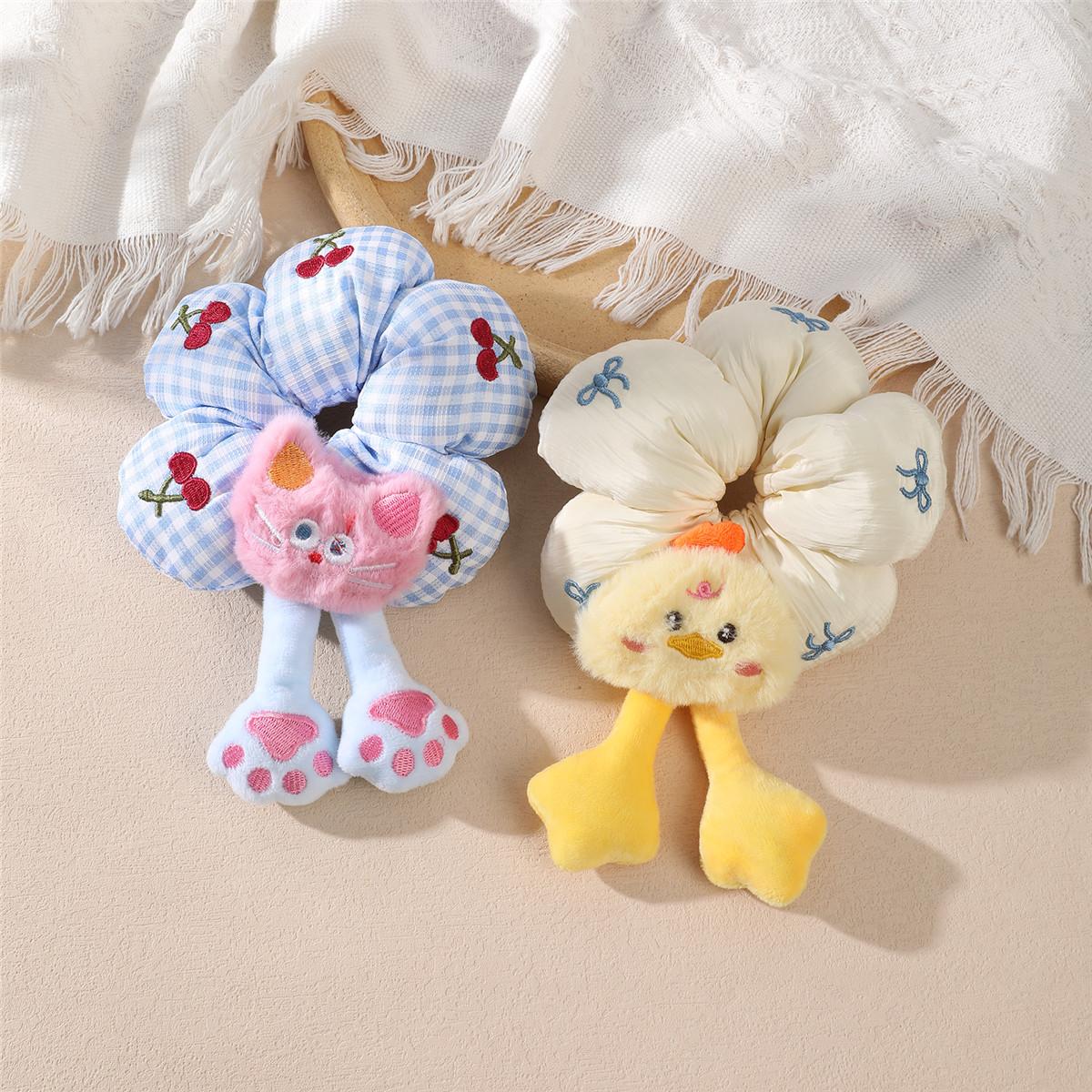 AWAYTR 1/2Pack Cute Cat and Chick Shapes Hair Scrunchies Cartoon Big Hair Ties for Women's,Elastic,Hair Scrunchies Set Rubber Bands Ponytail Holders Party Costume Hair Accessories AWAYTR 1/2Pack Cute Cat and Chick Shapes Hair Scrunchies Cartoon Big Hair Ties for Women's,Elastic,Hair Scrunchies Set Rubber Bands Ponytail Holders Party Costume Hair Accessories