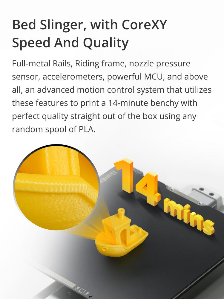 Bambu Lab A1 Mini 3D Printer, Support Multi-Color 3D Printing, Set Up in 20 Mins, High Speed & Precision, Full-Auto Calibration & Active Flow Rate Compensation, ?48 dB Quiet FDM 3D Printers Bambu Lab A1 Mini 3D Printer, Support Multi-Color 3D Printing, Set Up in 20 Mins, High Speed & Precision, Full-Auto Calibration & Active Flow Rate Compensation, ?48 dB Quiet FDM 3D Printers