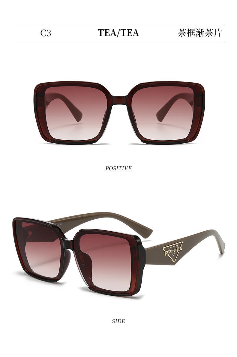 [WishOpen]2026 New Fashion Box Sunglasses Women's Small Fragrant Style Light Luxury Sunglasses UV resistant Large Frame Versatile Glasses