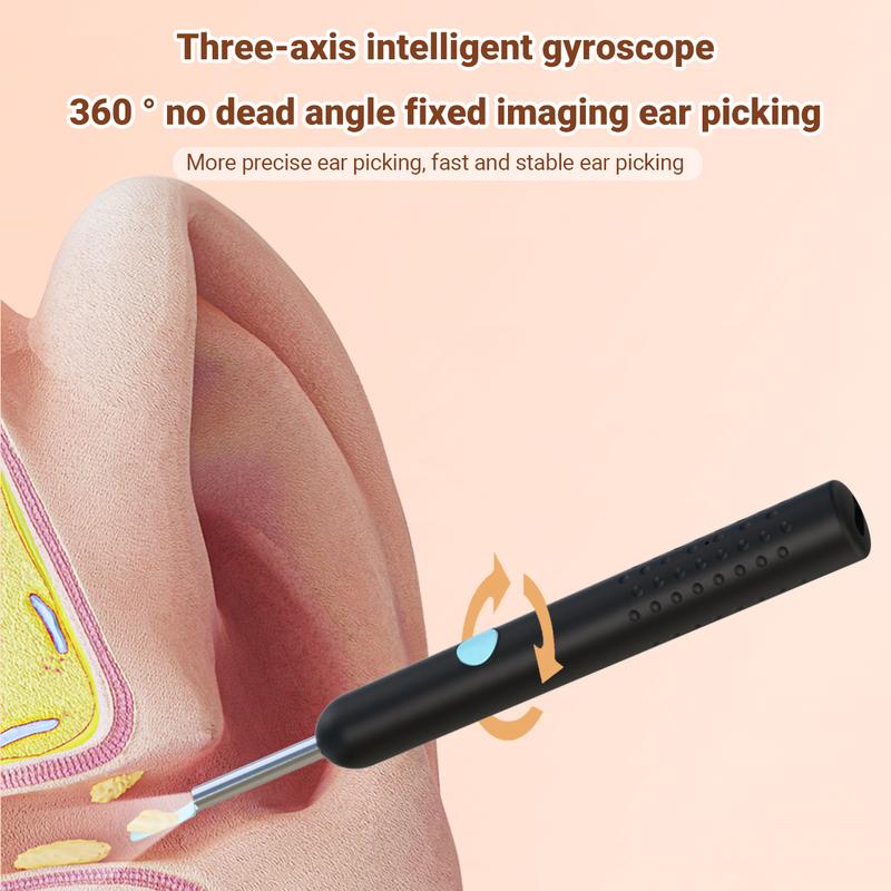 Ear Wax Removal Tool with Phone-Connected HD Camera 6 LED Lights Washable Silicone Heads & Stainless Steel Accessories for Safe Ear Care camera hd 1080p Ear Wax Removal Tool with Phone-Connected HD Camera 6 LED Lights Washable Silicone Heads & Stainless Steel Accessories for Safe Ear Care camera hd 1080p
