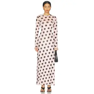 AFRM Paola Dress in Rose Blur Dot