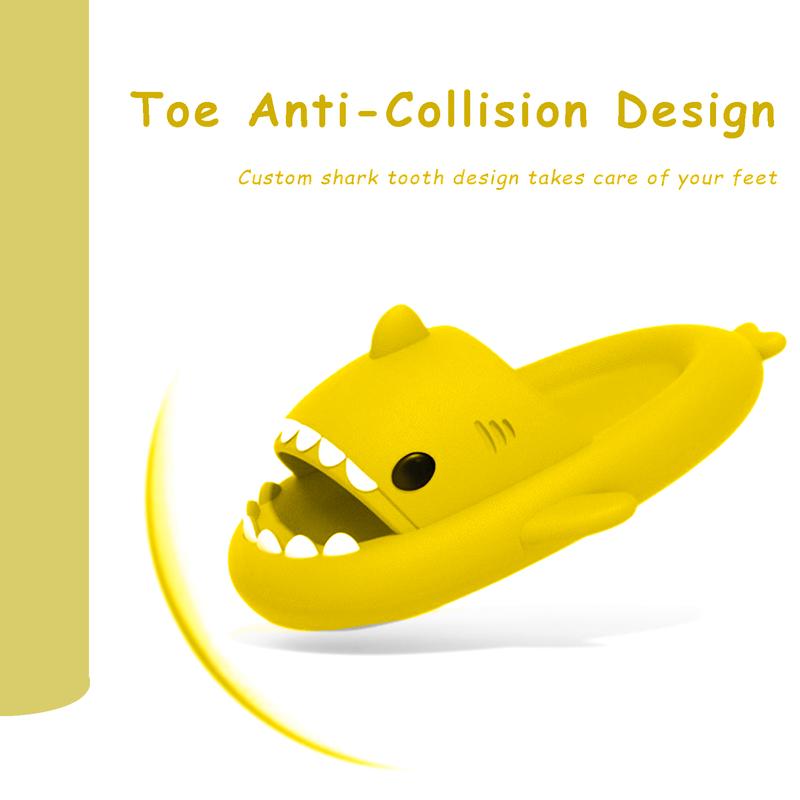 Shark Slides for Women and Men, Cute Shark Slippers Adult Youth Cloudy Summer Soft Lightweight Anti-Slip Thick Sole Beach House Cloud Cushioned Shower Slide Sandals Indoor Outdoor