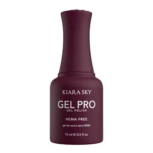 Kiara Sky Gel Pro - Marooned HEMA-Free + TPO Free Nail Gel Polish | Intense Pigmentation, Long-Lasting Wear | Finish: Cream 15ml