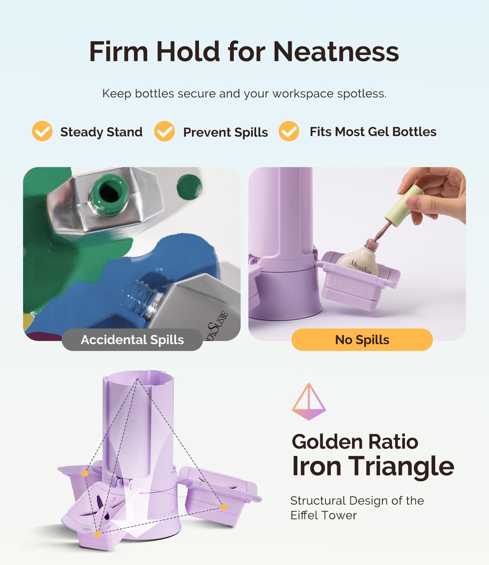 MelodySusie GelCarousel Rotatable Nail Art DIY Station - Compact & Portable for Easy Application - Ideal for Beginners & Professionals - Smooth & Precise Nail Art & Manicure Tool MelodySusie GelCarousel Rotatable Nail Art DIY Station - Compact & Portable for Easy Application - Ideal for Beginners & Professionals - Smooth & Precise Nail Art & Manicure Tool