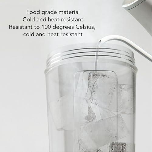 Portable Electric Protein Shaker Bottle 500mAh - Leak-Proof Automatic Mixer, Quiet Plastic Blender for Protein Powder, Smoothies & Shakes