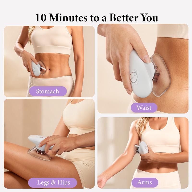 SunLuxy 3-in-1 Red Light Therapy & Cupping Suction Machine for Relaxation, Skin Rejuvenation, and Facial Firming – Perfect Valentine’s Day Gift – 3 Power Levels, Ergonomic Design, Type-C Charging