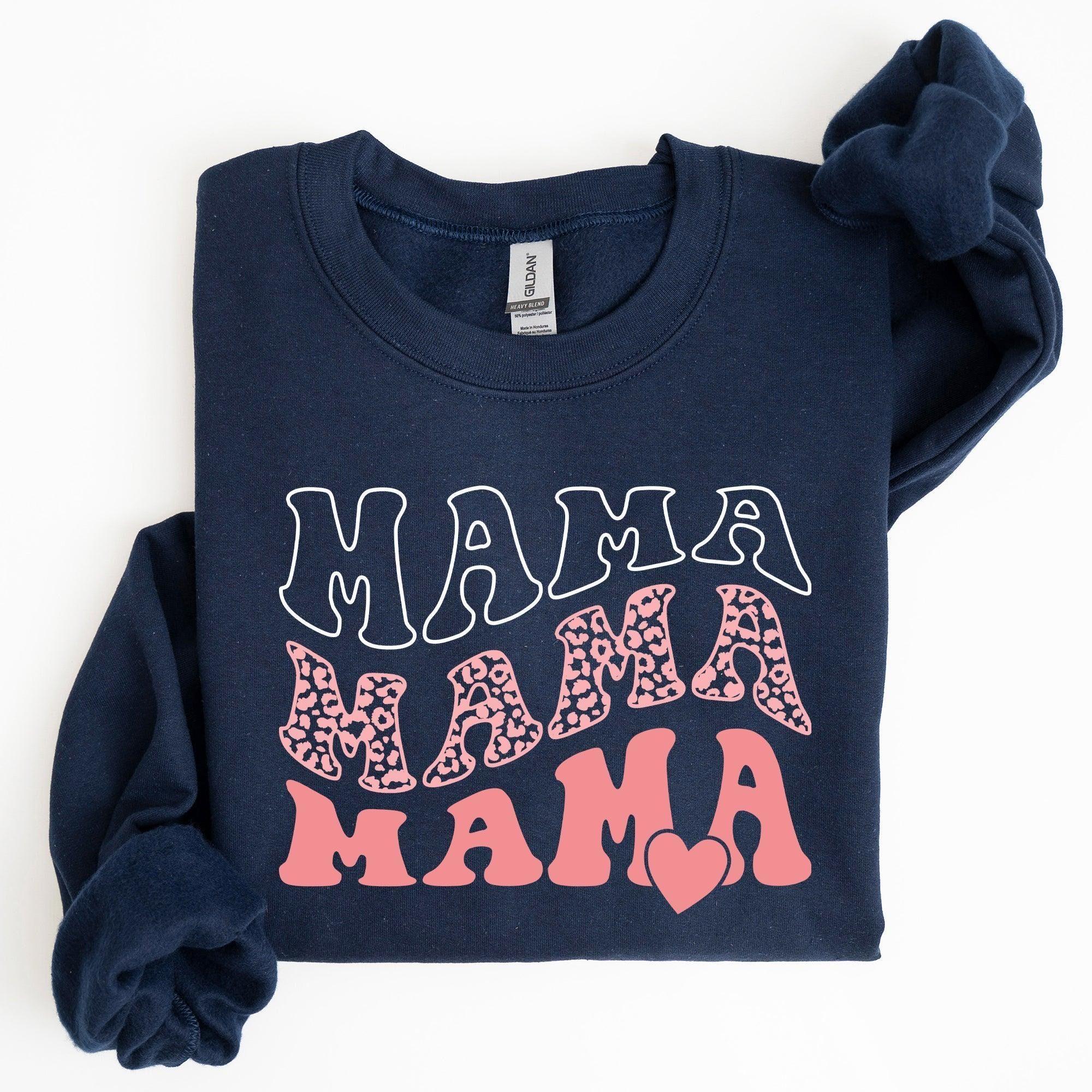 Mama Leopard Heart Sweatshirt – Cu &hellip;